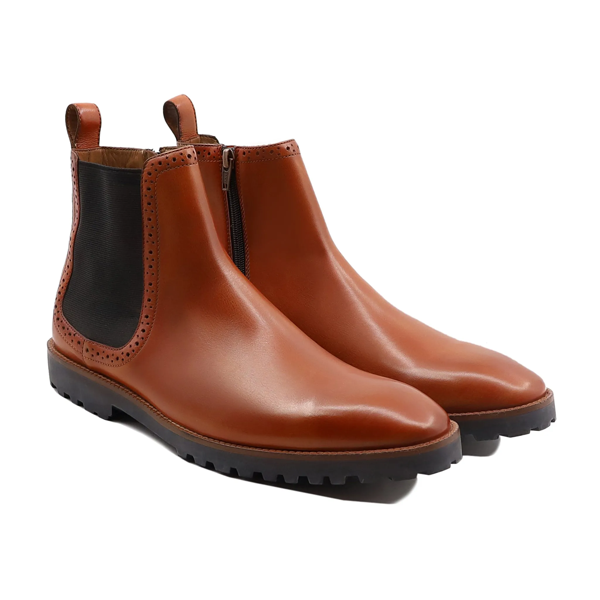 Ambassador Chelsea Namey - Men's Tan Calf Leather Chelsea Boot