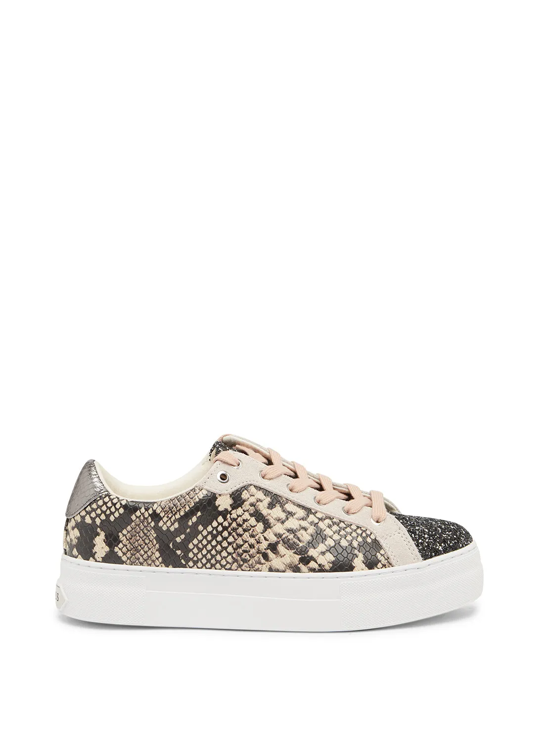White Snake Print Garmini Low Top Sneakers Rhyton Gucci Sneakers
