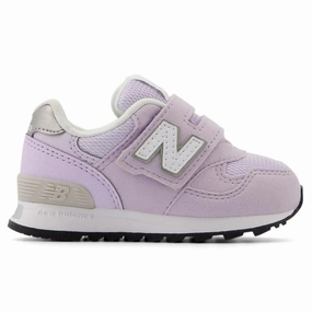 New Balance 580 Grey New Balance Kid's 313 Hook N' Loop Lavender Running Shoes
