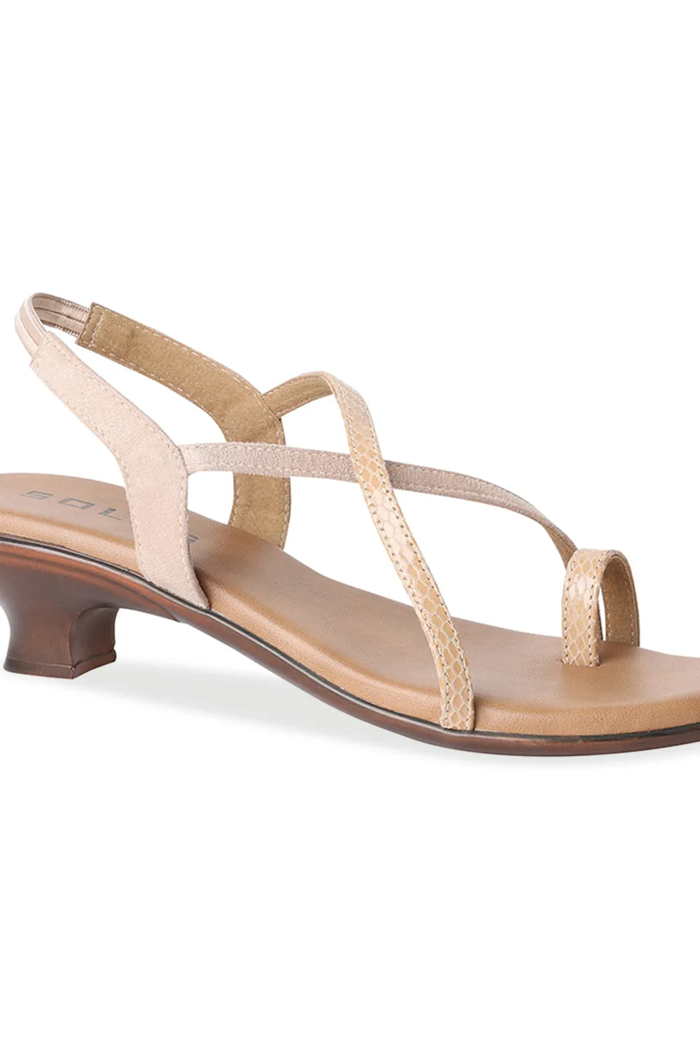 High Heels Backwards SOLES Toe Hold Cross Strapped Heels