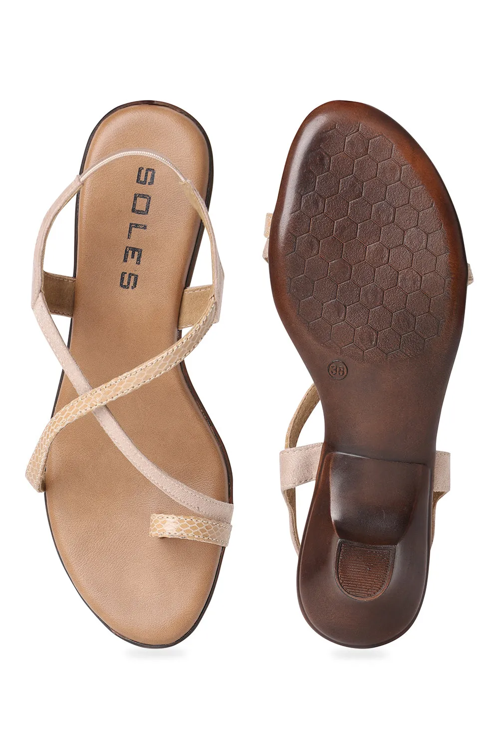 High Heels Were Originally SOLES Toe Hold Cross Strapped Heels