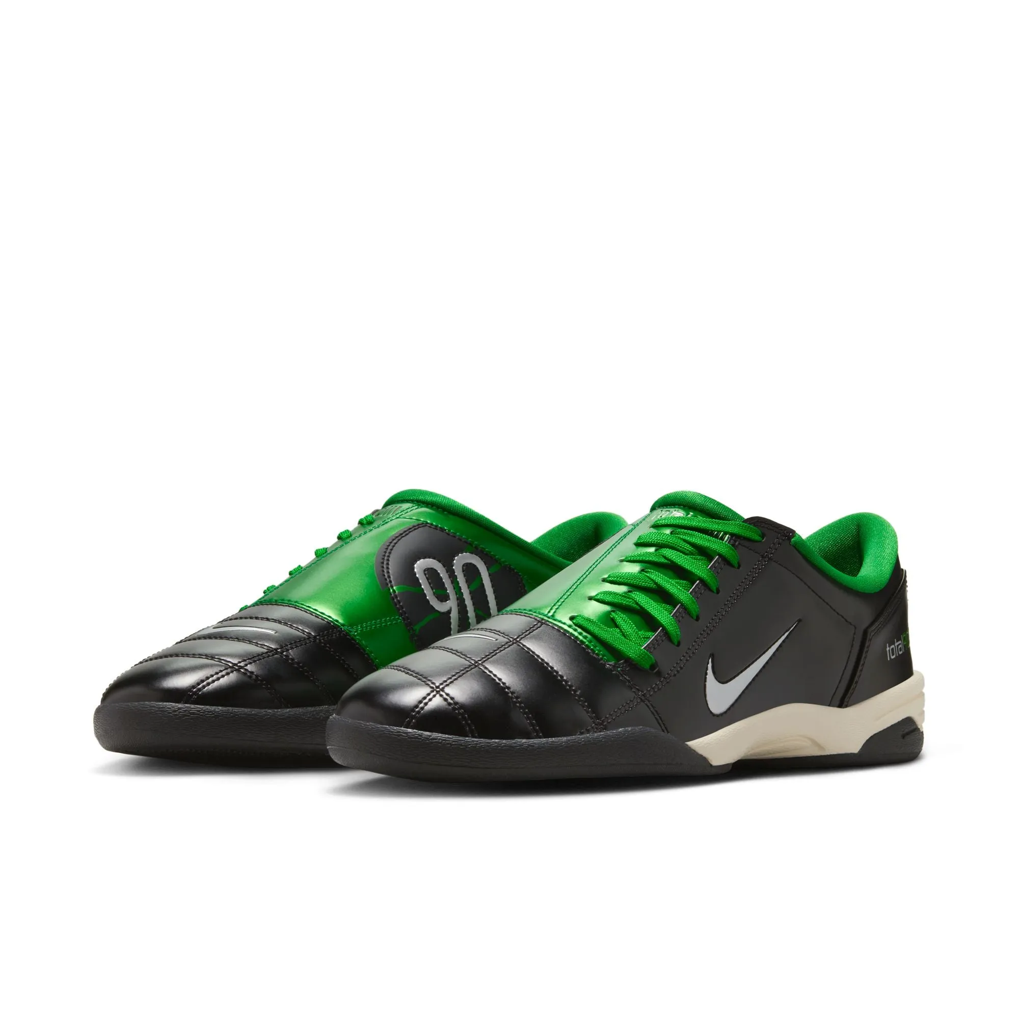 Soccer Cleats No Toe Spike Nike Total 90 SP Black/metallic Silver-apple Green IM7974-001