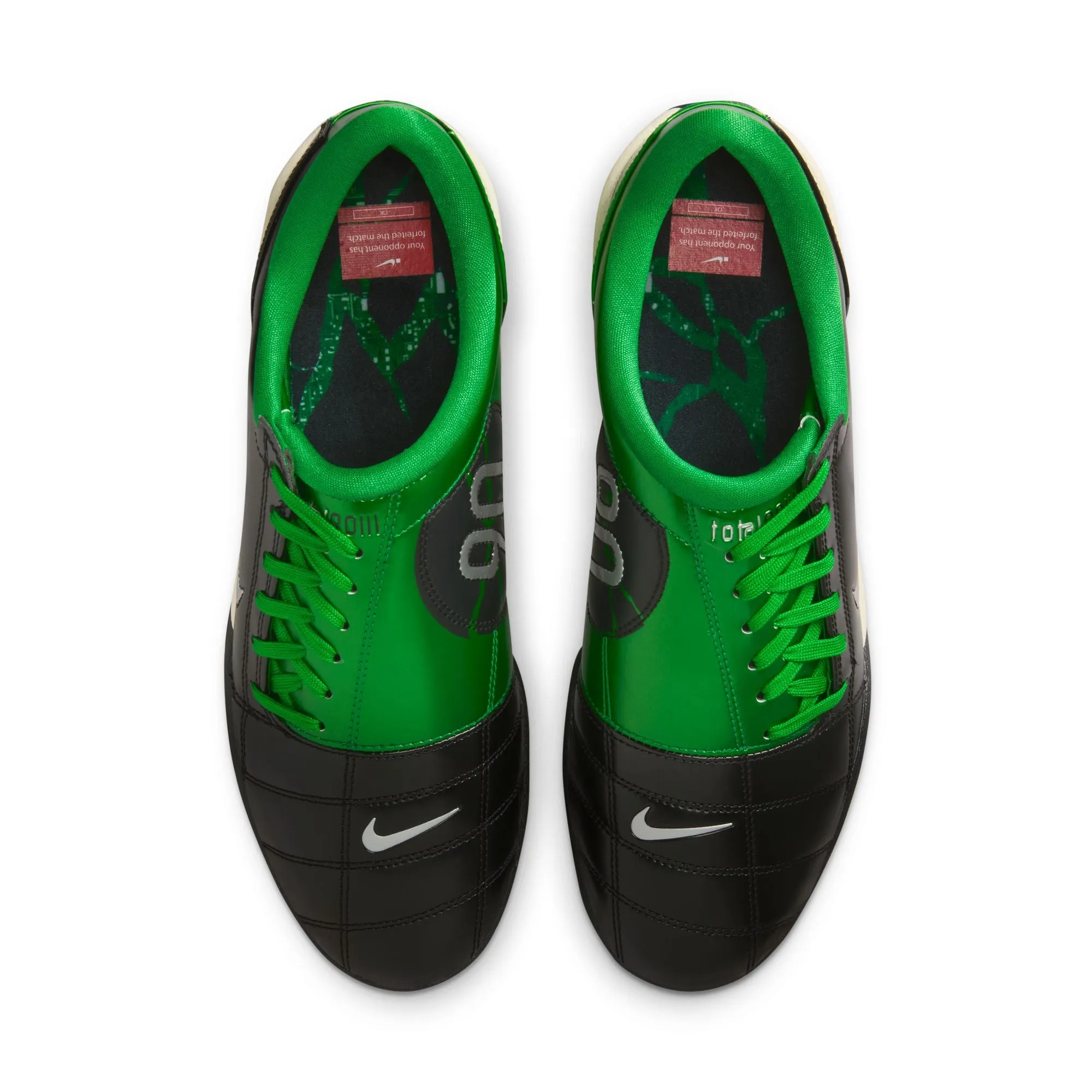 Metal Studs For Soccer Cleats Nike Total 90 SP Black/metallic Silver-apple Green IM7974-001