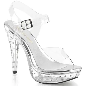 Hell On Heels 5" Heel Platform Sandal (COCKTAIL-508SDT)