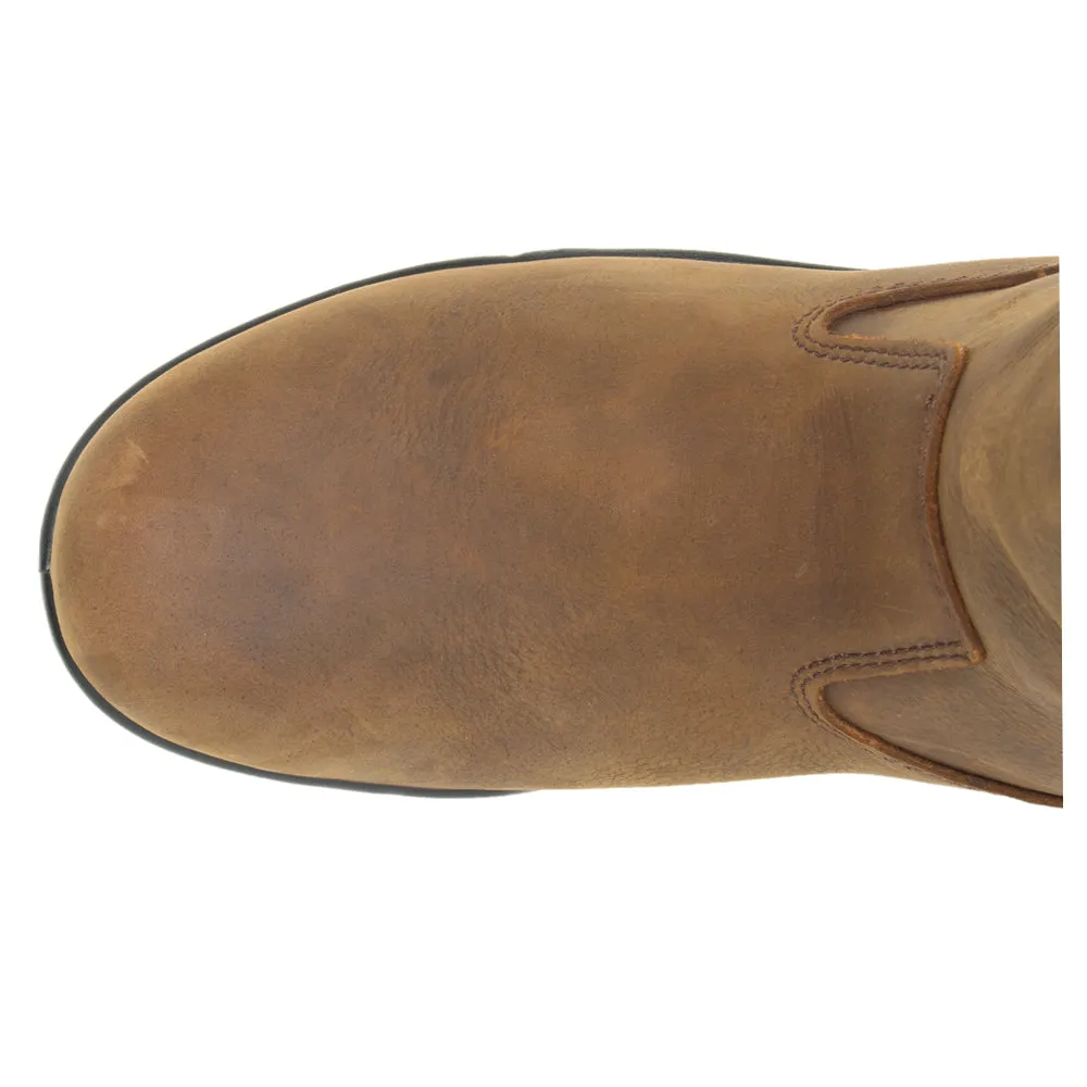 Flat Heel Work Boots Durashocks 10 Inch Waterproof Steel Toe Work Boots