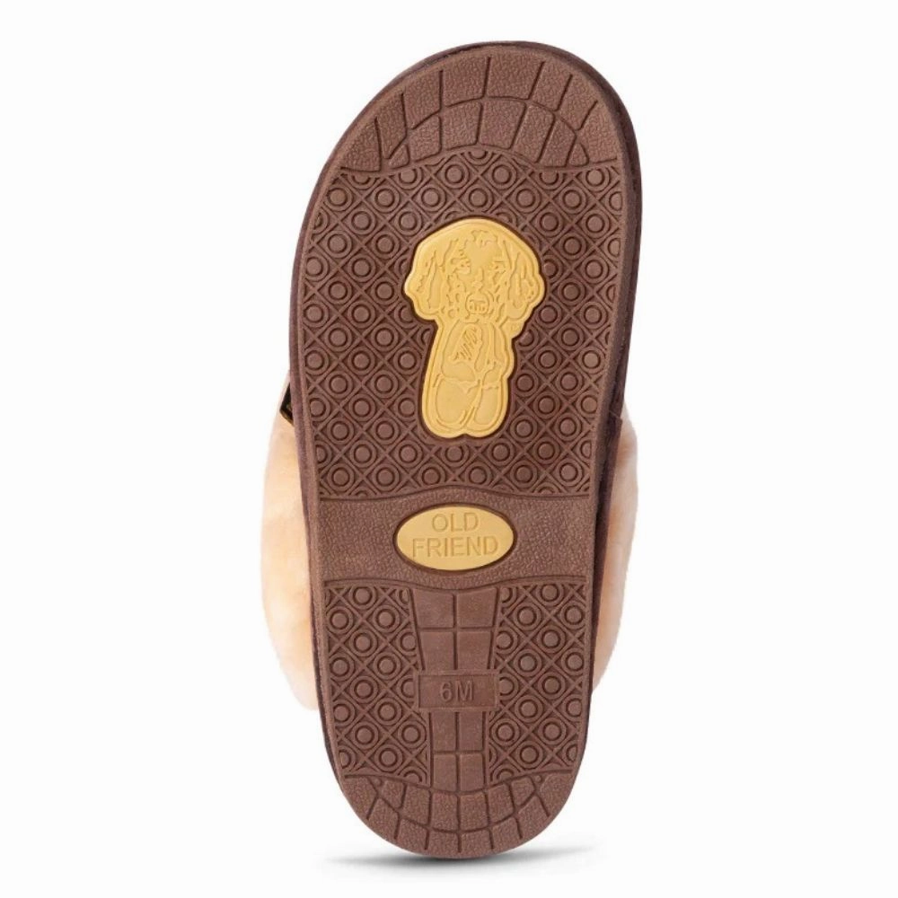 Light Slippers Old Friend Scuff Chestnut Slipper (Women's)