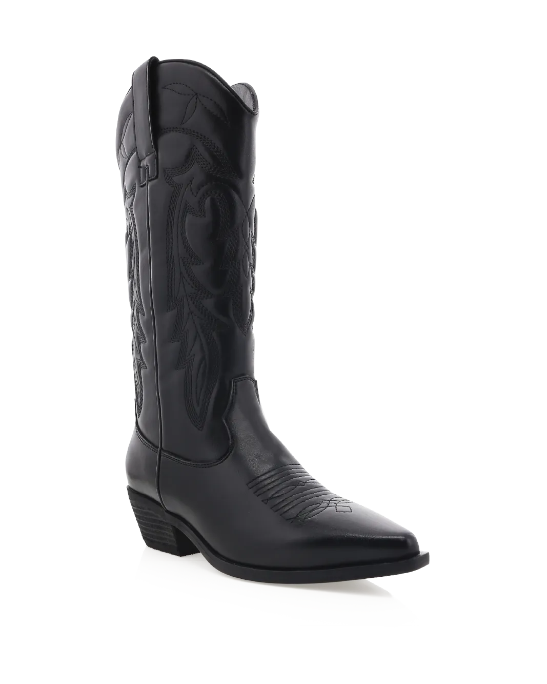 OTTILIE - BLACK Barn Cowboy Boots