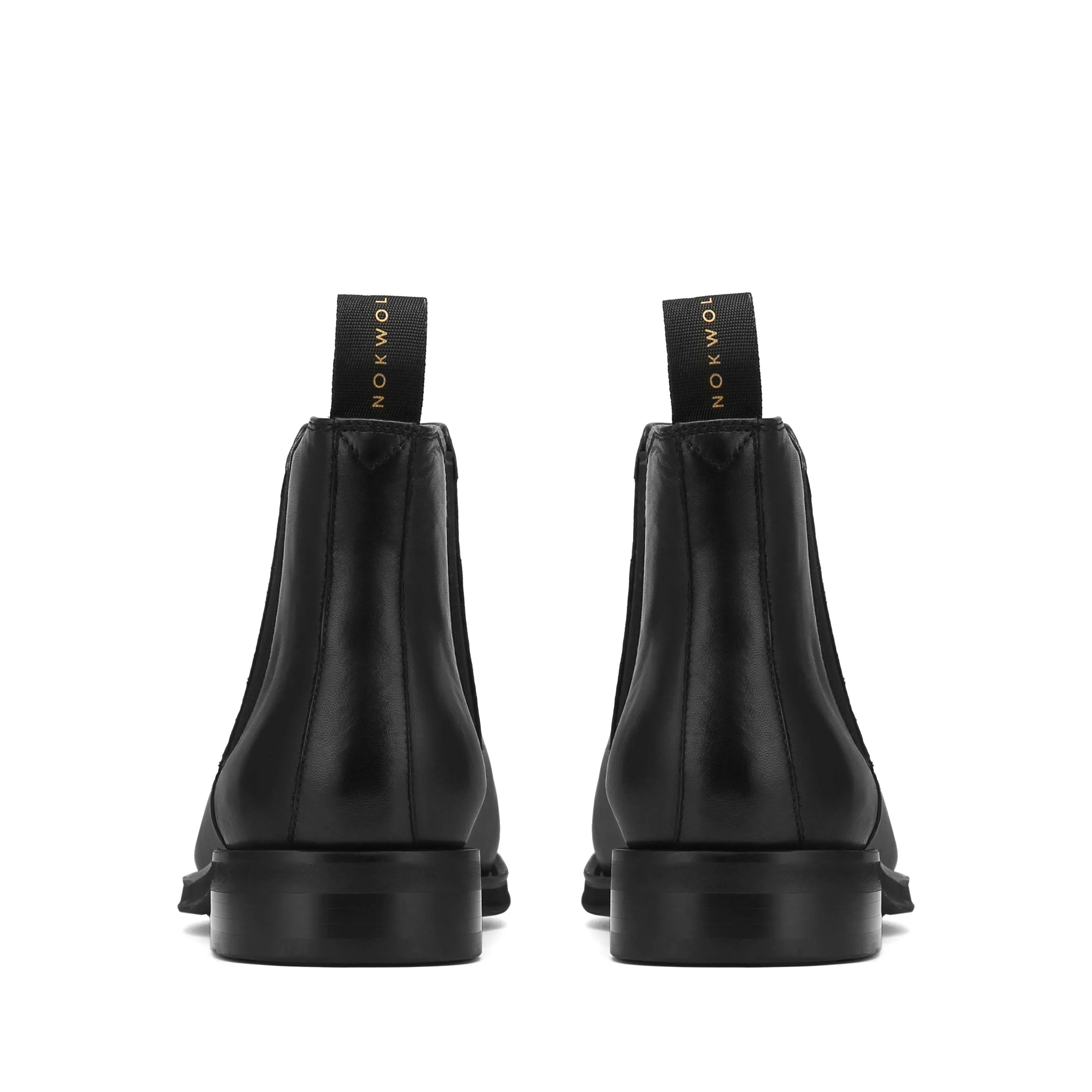 Pink Hunter Chelsea Boots Outback Black Leather