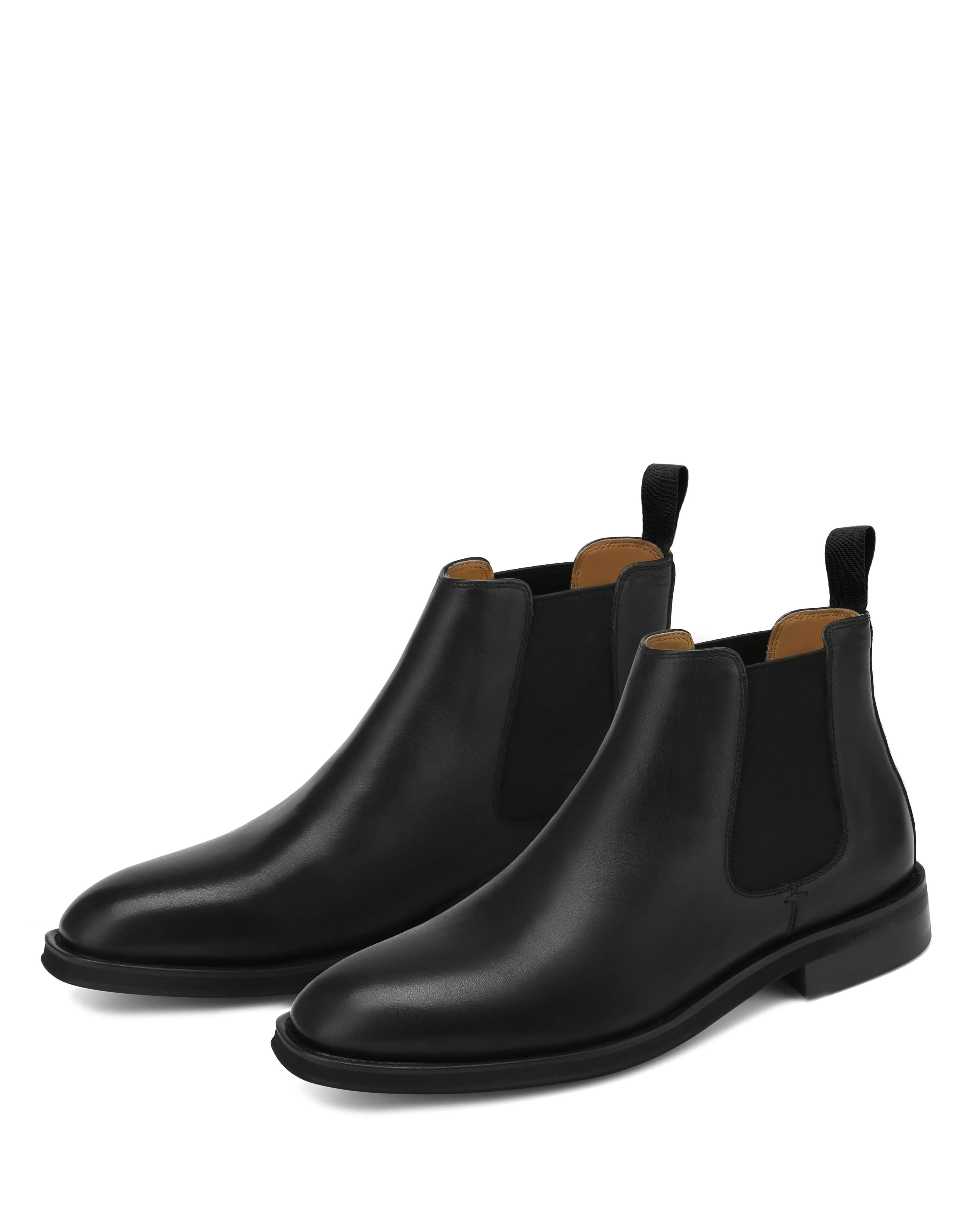 Outback Black Leather Evie Chelsea Boots