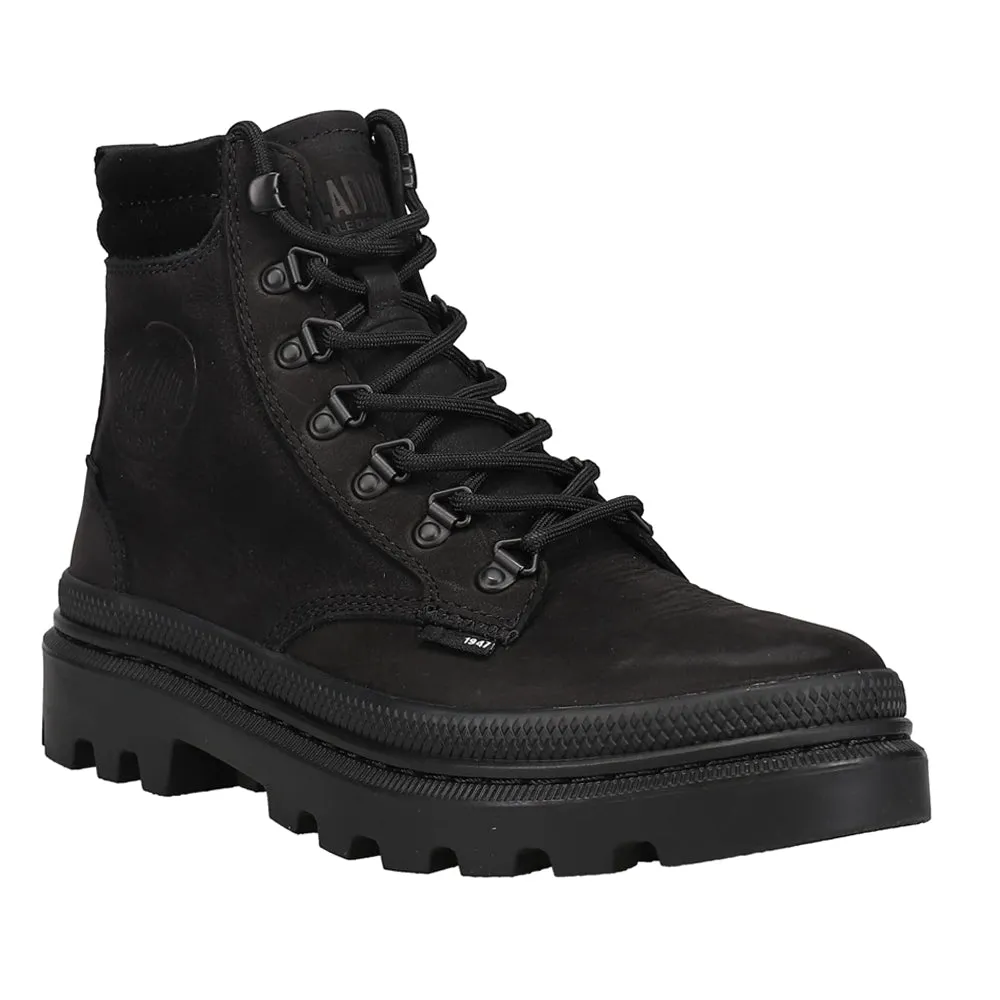 Pallatrooper Nubuck Round Toe Zippered Hiking Boots Hiking Boots With Laces