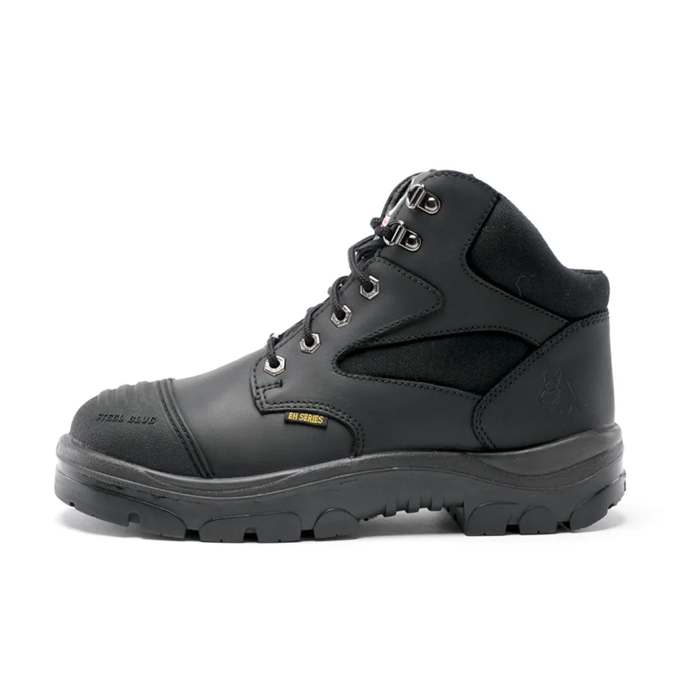 Parkes 5 Inch Slip Resistant Steel Toe Work Boots Best Waterproof Leather Work Boots