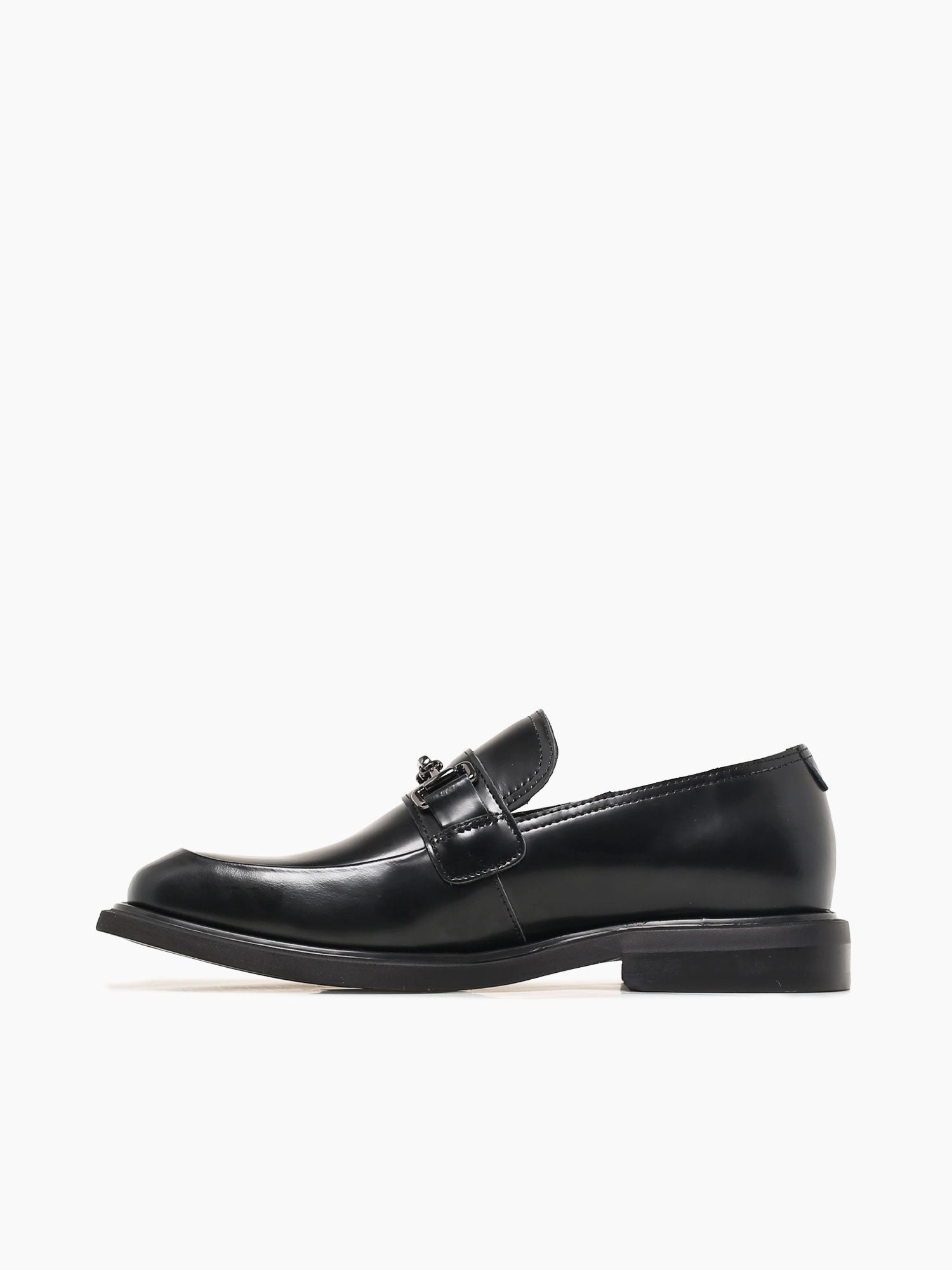 Flat Design Shoes Paulson Black Soft Box Calf Leather