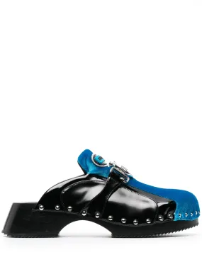 Beetle trainer clogs Flat Leather Mules