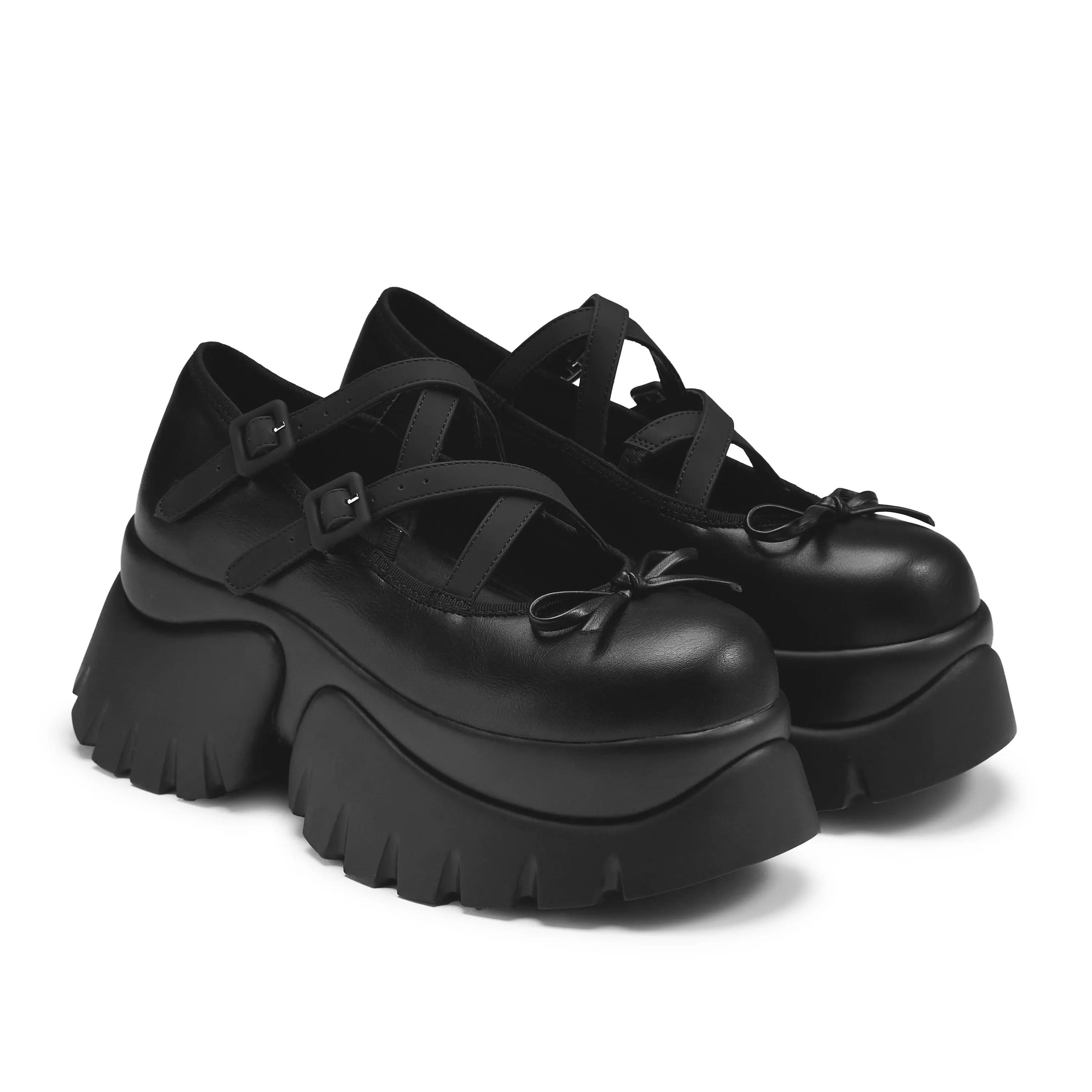 Margot Monster Platform Mary Janes - Black Stonefly Mary Jane Shoes