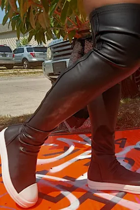 OTK Faux Leather Sneakers Sneakers Roller