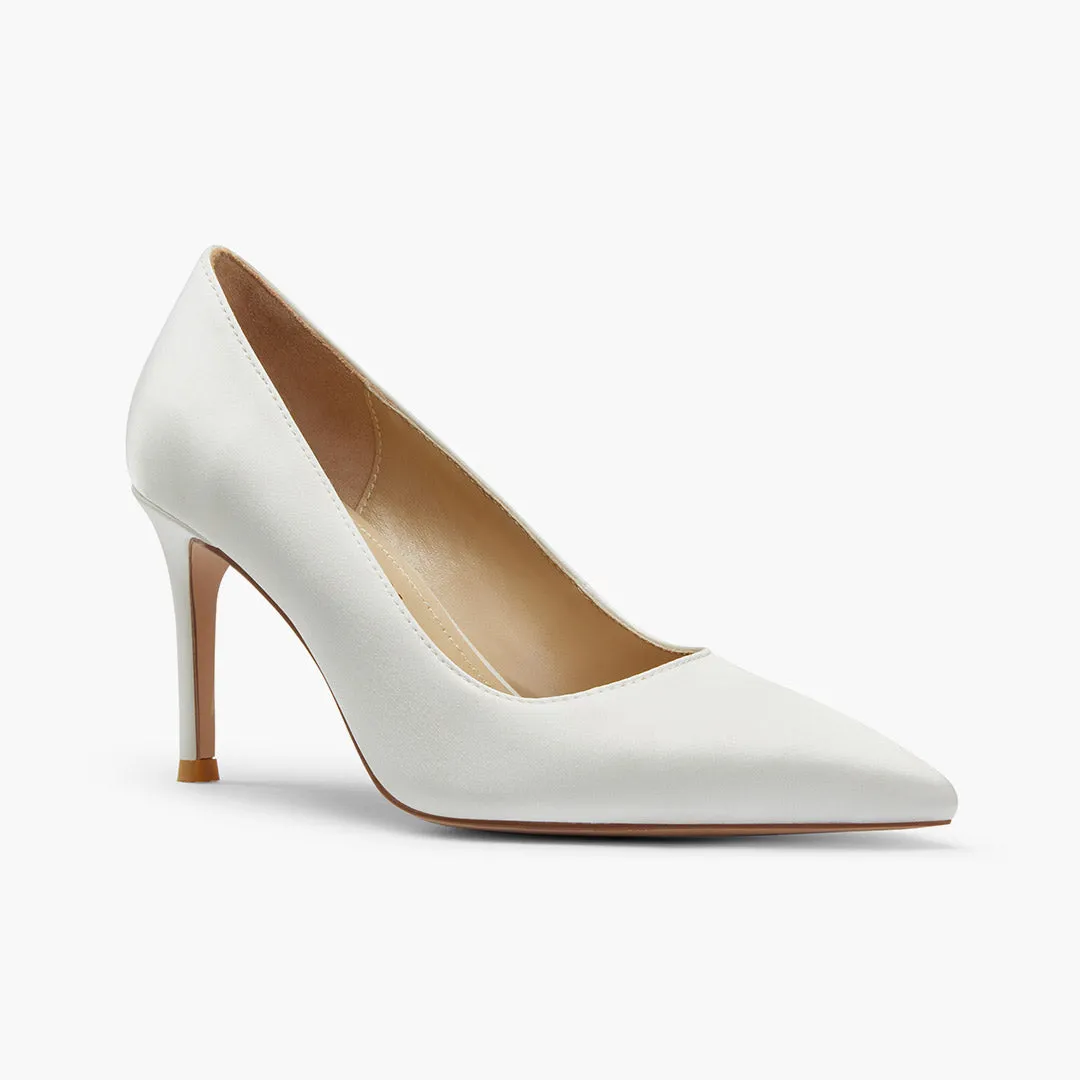 *Kayte - Bridal Pump Leather Knee Block Heel Boots