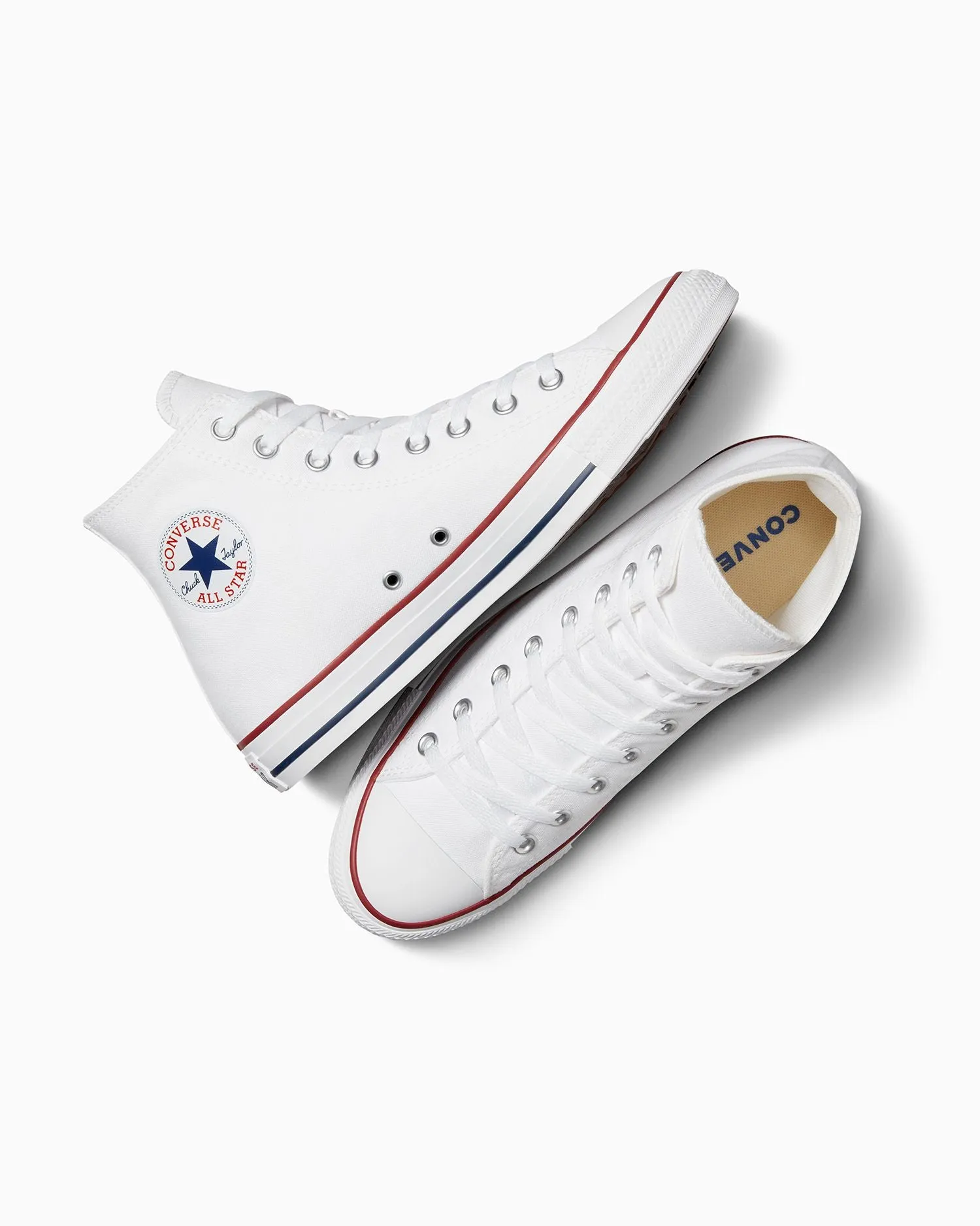 Converse Women's Chuck Taylor All Star High Top White Shoe Pre Owned Basketball Shoes