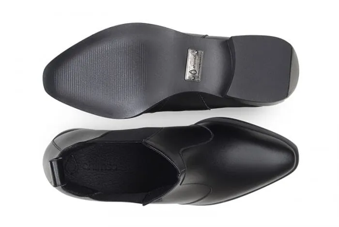 Draculaura Boots 'Francesca' women's pull-on bootie by Ahimsa - black