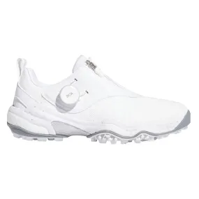 Adidas CodeChaos BOA 25 Spikeless Golf Shoes Cloud White/Silver Metallic/Grey Two - FW25 Men Comfortable Golf Shoes For Walking