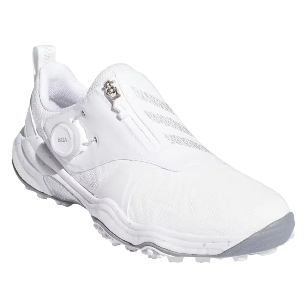 Adidas CodeChaos BOA 25 Spikeless Golf Shoes Cloud White/Silver Metallic/Grey Two - FW25 Men Shoe Bag For Golf Shoes