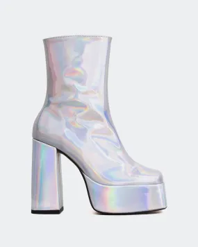 Style With Ankle Boots Cloud Silver Mirror