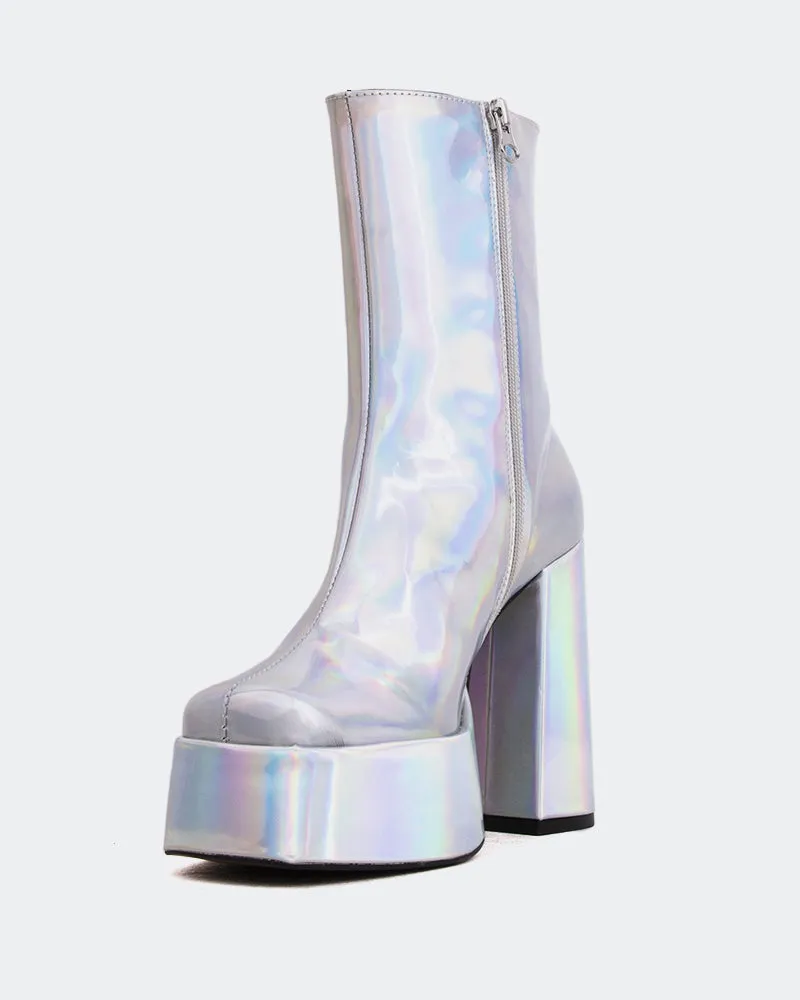 Andrea Conti Ankle Boots Cloud Silver Mirror