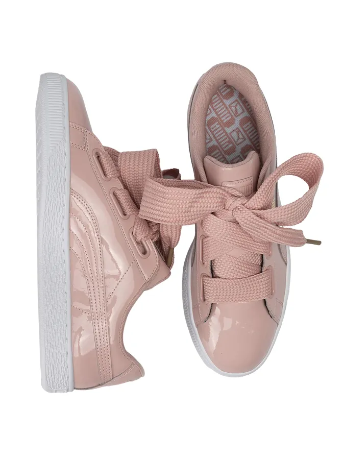 Sneakers Designer Shoes Puma scarpa sneakers da donna Basket Heart Patent 363073 11 rosa
