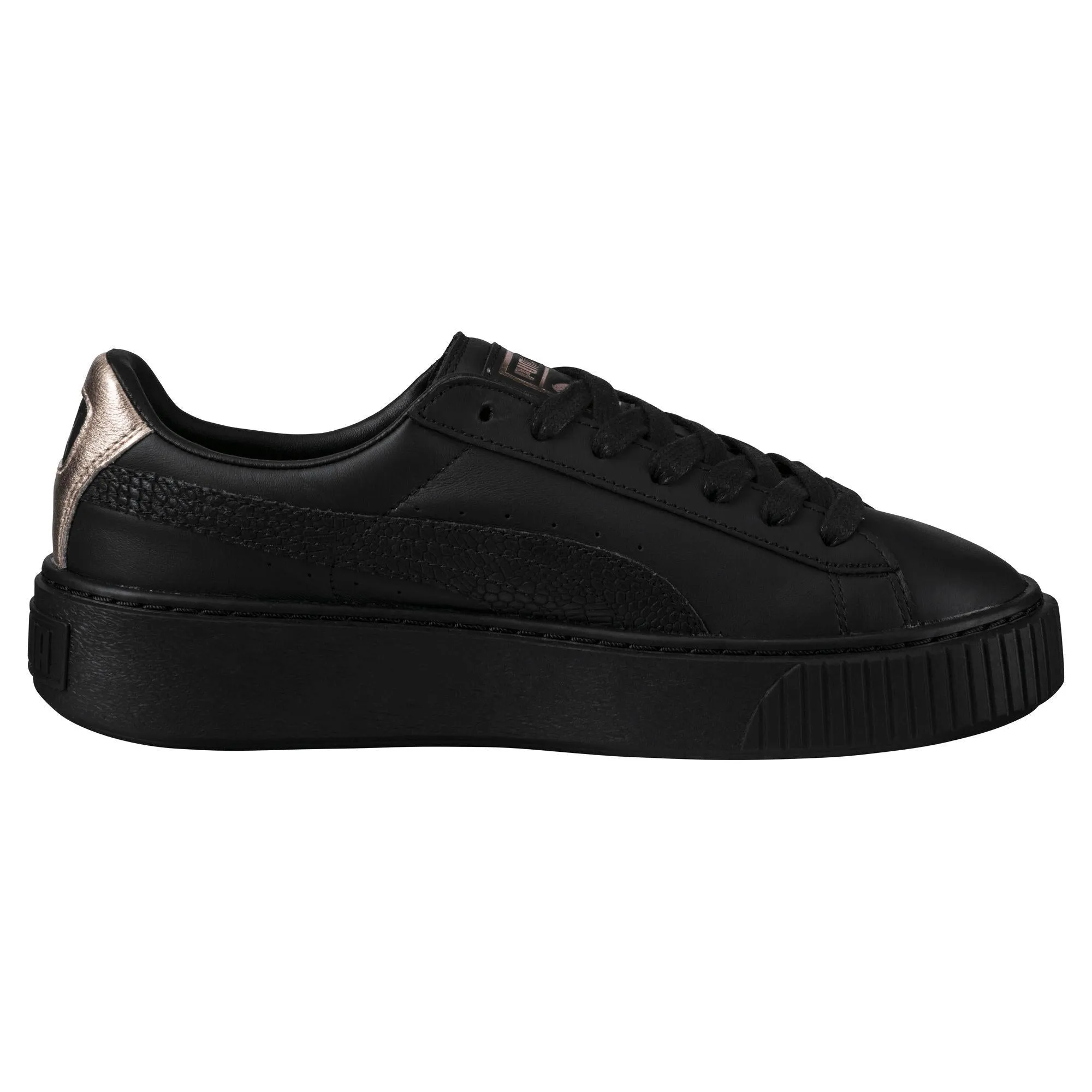 Travel Fox Sneakers Puma scarpa sneakers da donna con zeppa Basket Euphoria RG 366814 01 nero