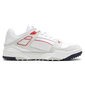 PUMA Slipstream G Spikeless Golf Shoes White/Deep Navy - 24 Men Sneaker Golf