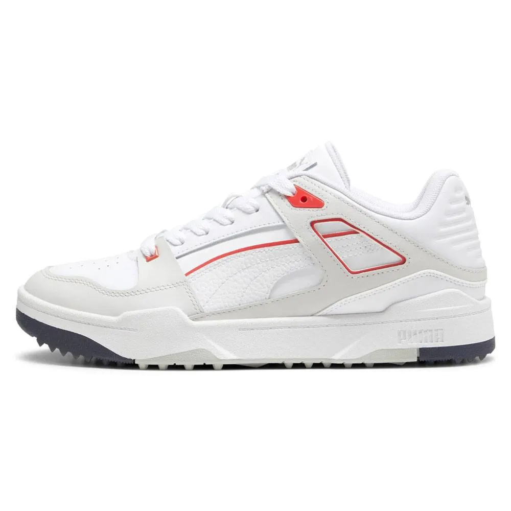 PUMA Slipstream G Spikeless Golf Shoes White/Deep Navy - 24 Men Mens Golf Shoes Deals