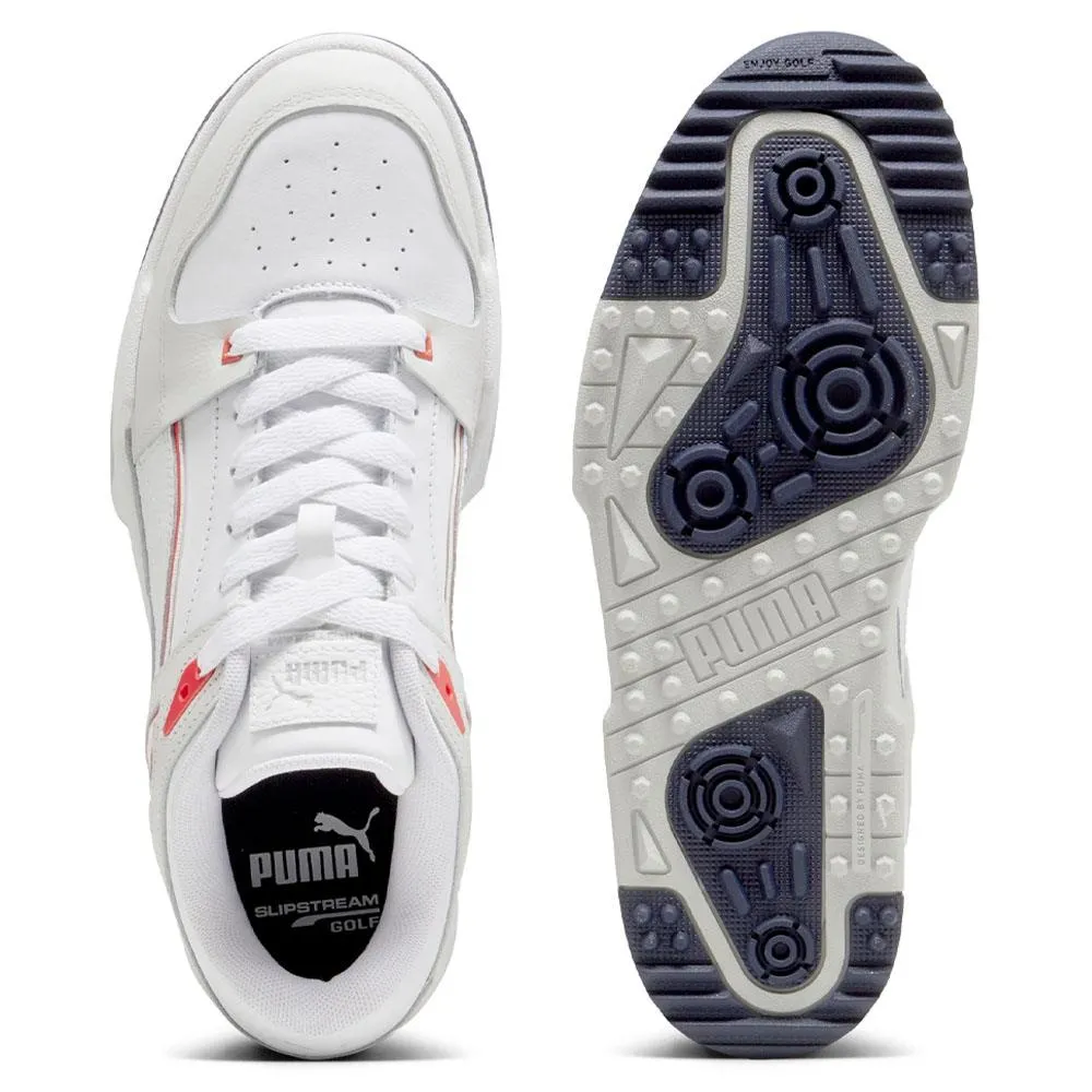 PUMA Slipstream G Spikeless Golf Shoes White/Deep Navy - 24 Men Golf Shoes Max