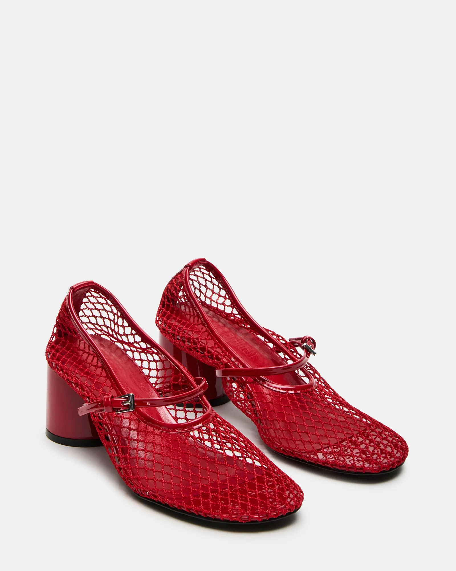RAYNOR RED Polley Heart Virgina Satin Shoes