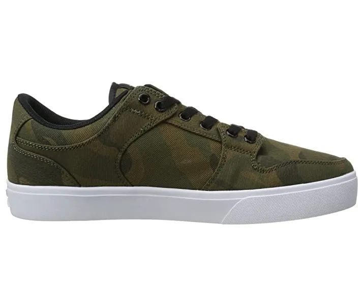 Supra scarpa sneakers da uomo in tela Vaider LC S86017 verde mimetico Wide Width Walking Sneakers