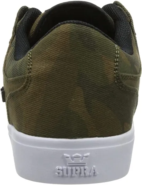 Supra scarpa sneakers da uomo in tela Vaider LC S86017 verde mimetico Leather Platform Sneakers