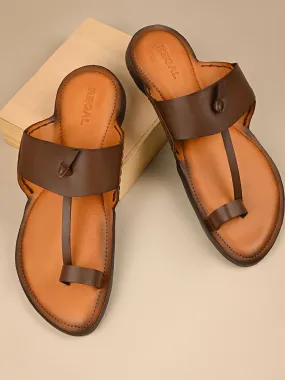 Espadrilles Charlotte Russe Regal Brown Men Ethnic Kolhapuri Sandals