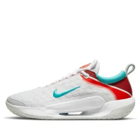Men's Zoom Court Next Hard Court Tennis Shoes In White/washed Teal/silver Tennis Shoe Vs Running Shoe