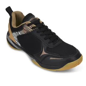 FREEDOM Black Sports Non-Marking Paddle/Pickleball & Badminton Shoes For Men PLUTO-1 By Liberty Badminton Shoes Japan