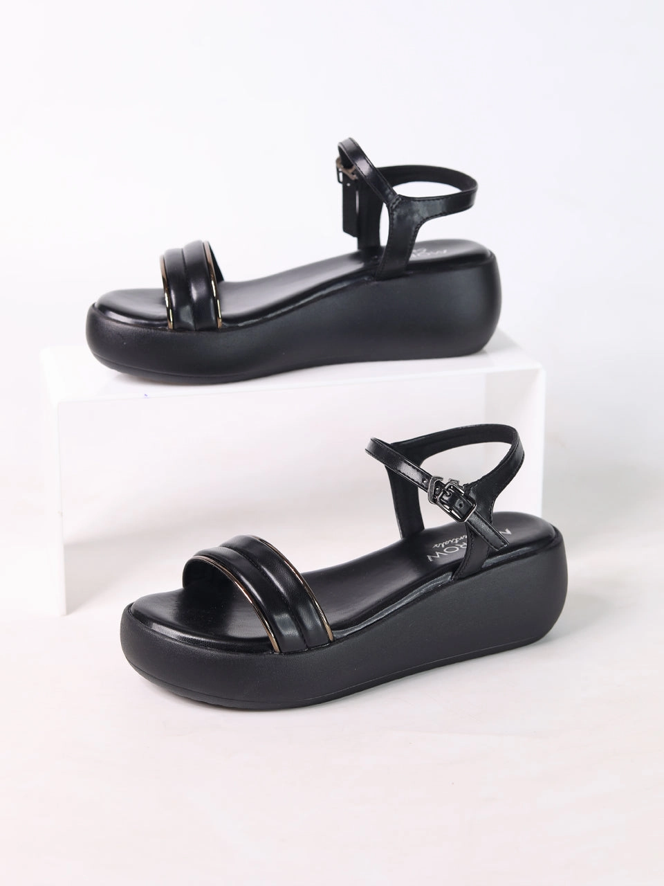 Carey Black Wedge Heels High Heels Game