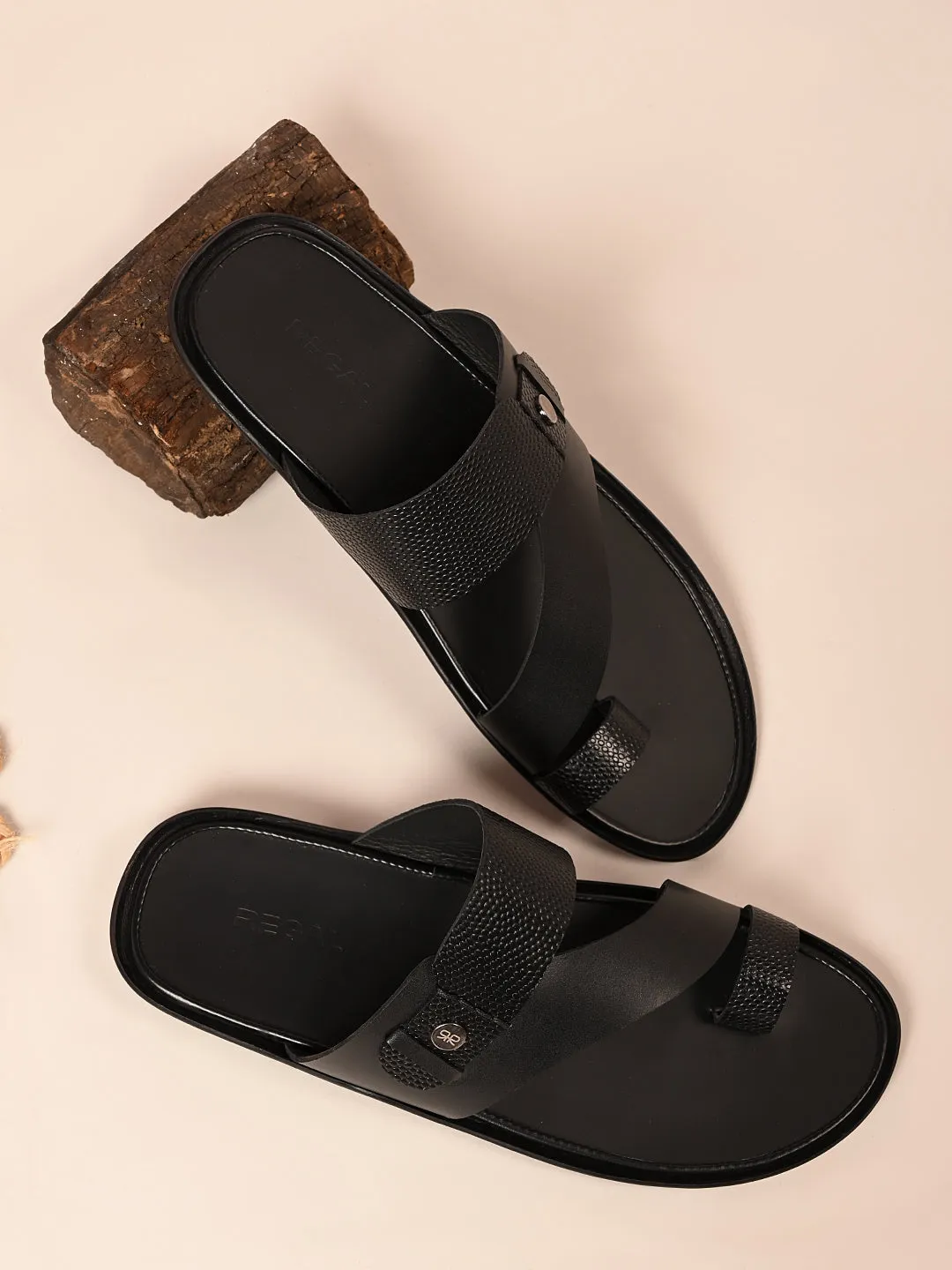 Mr Porter Espadrilles Regal Black Men Textured Leather Sandals