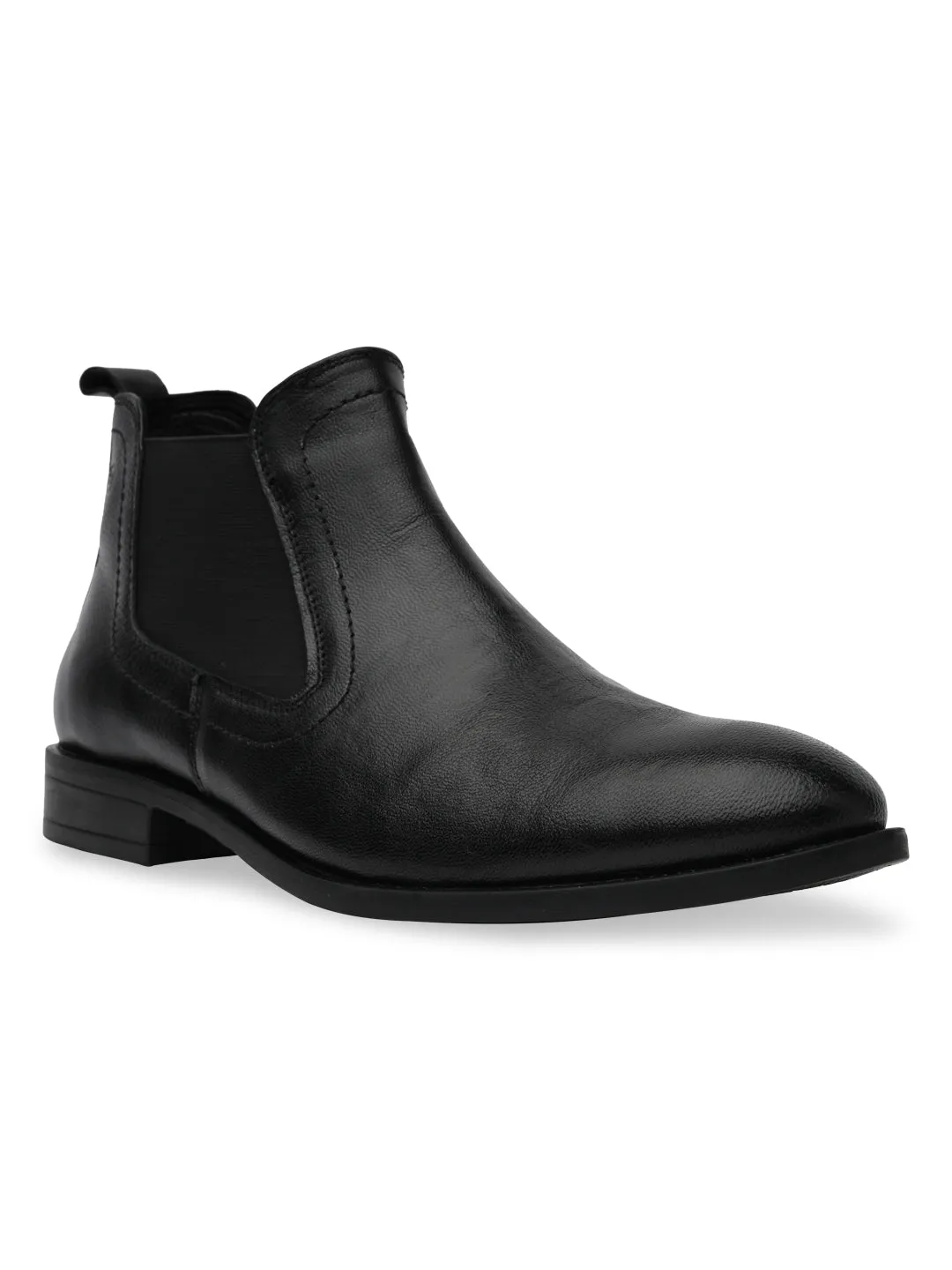 Jamilla Block Heel Leather Chelsea Boots Regal Black Mens Chelsea Leather Boots