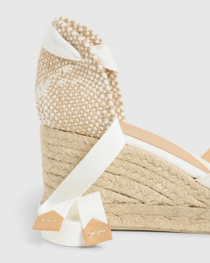 Bilina Wedge White Espadrille Valentino Espadrilles Flat