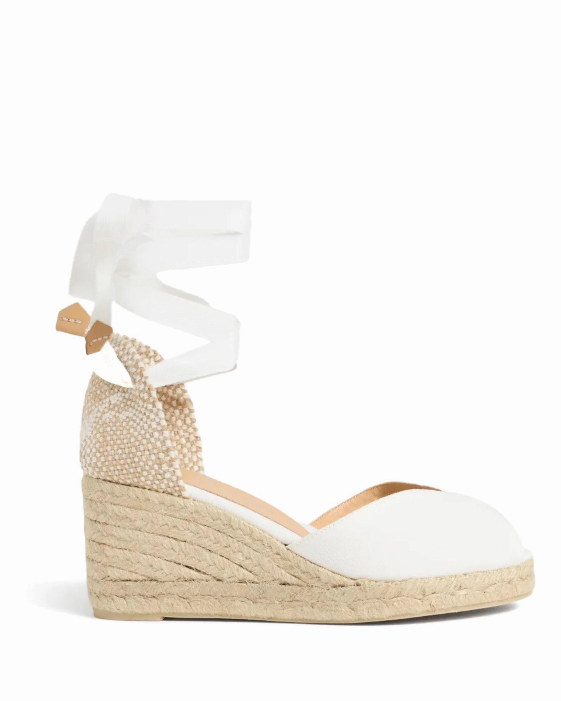Lace Up Espadrille Wedge Bilina Wedge White Espadrille