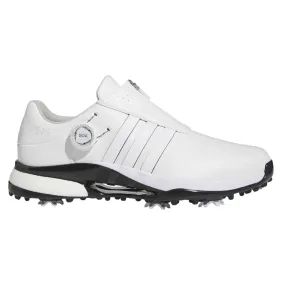 Adidas Tour360 24 BOA Golf Shoes Cloud White/Cloud White/Core Black - FW25 Men Golf Shoes With Wide Toe Box