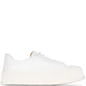 Sneakers By Kanye West Ribbed Sole Lamb Trainer, White