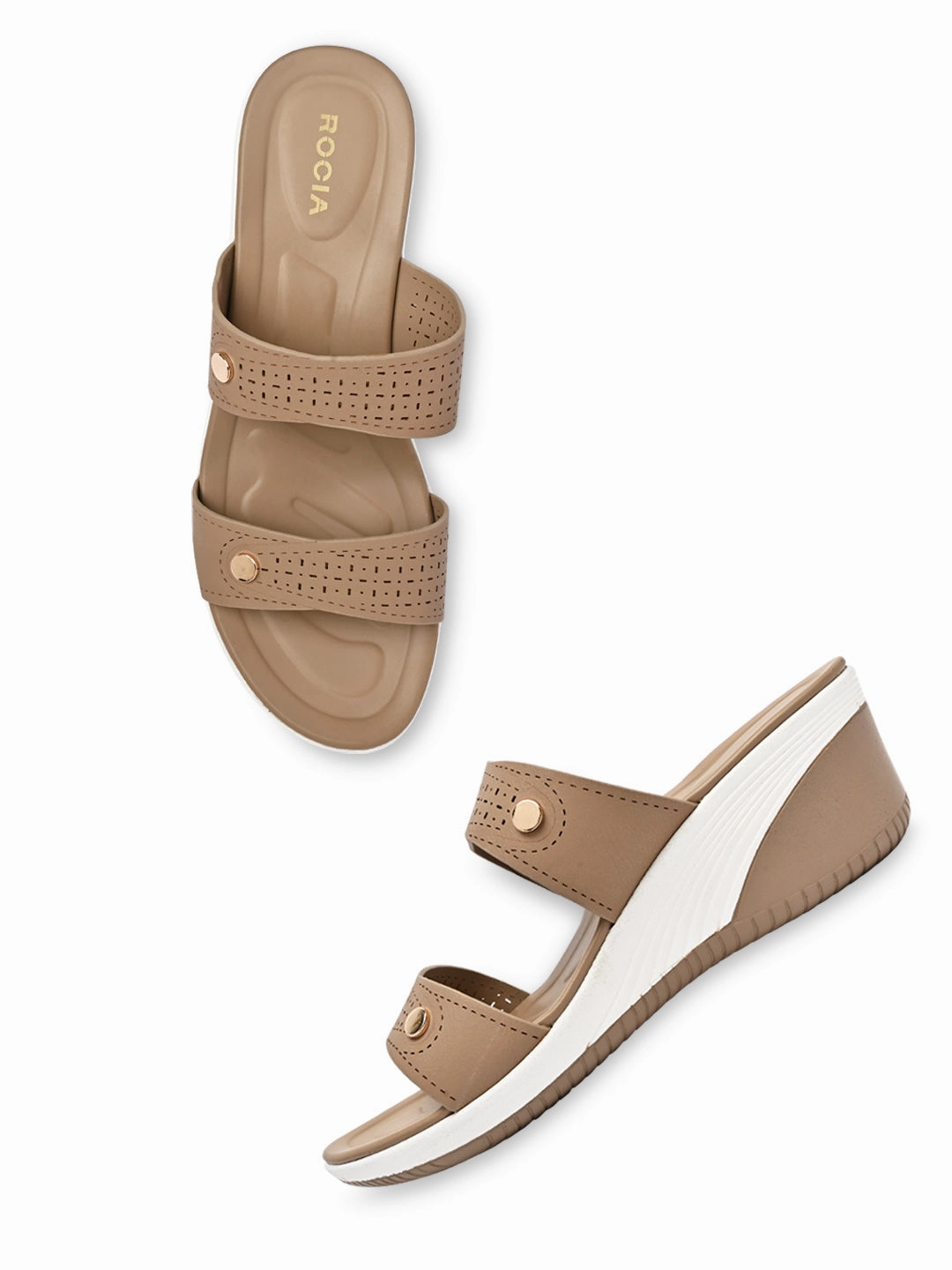 Marco Tozzi Espadrilles Rocia By Regal Beige Women Casual Laser Cut Platforms