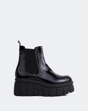 Ankle Boot Heels Rupert Black Naplack