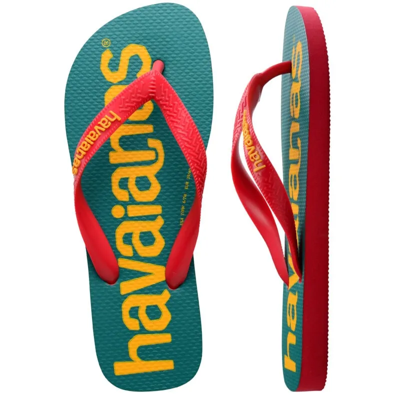 HAVAIANAS TOP LOGOMANIA 2 - RUBY RED.RUBY RED Fetish Flip Flops