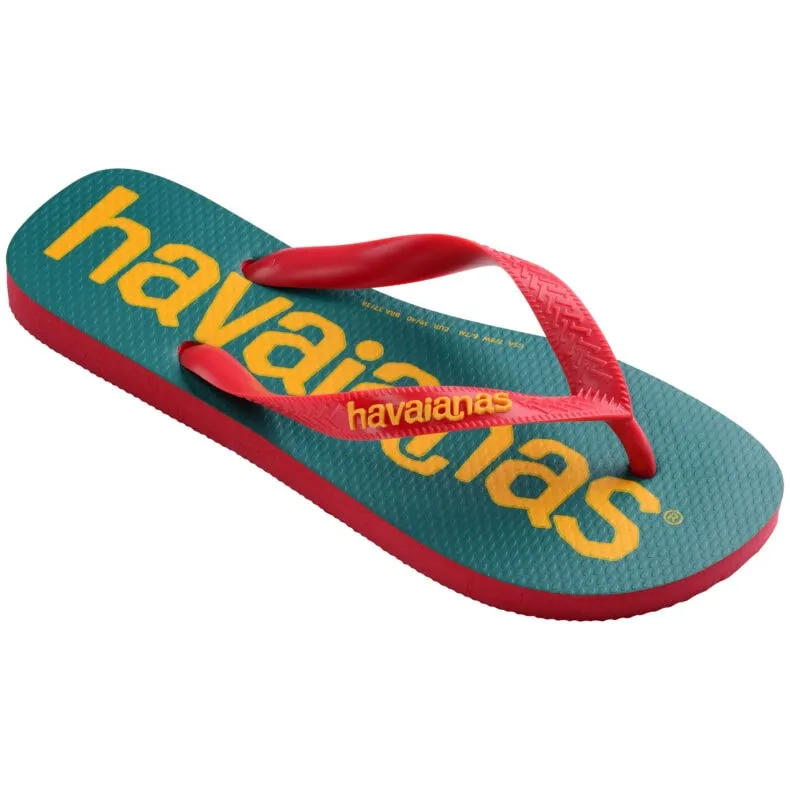 HAVAIANAS TOP LOGOMANIA 2 - RUBY RED.RUBY RED Comfortable Summer Flip Flops
