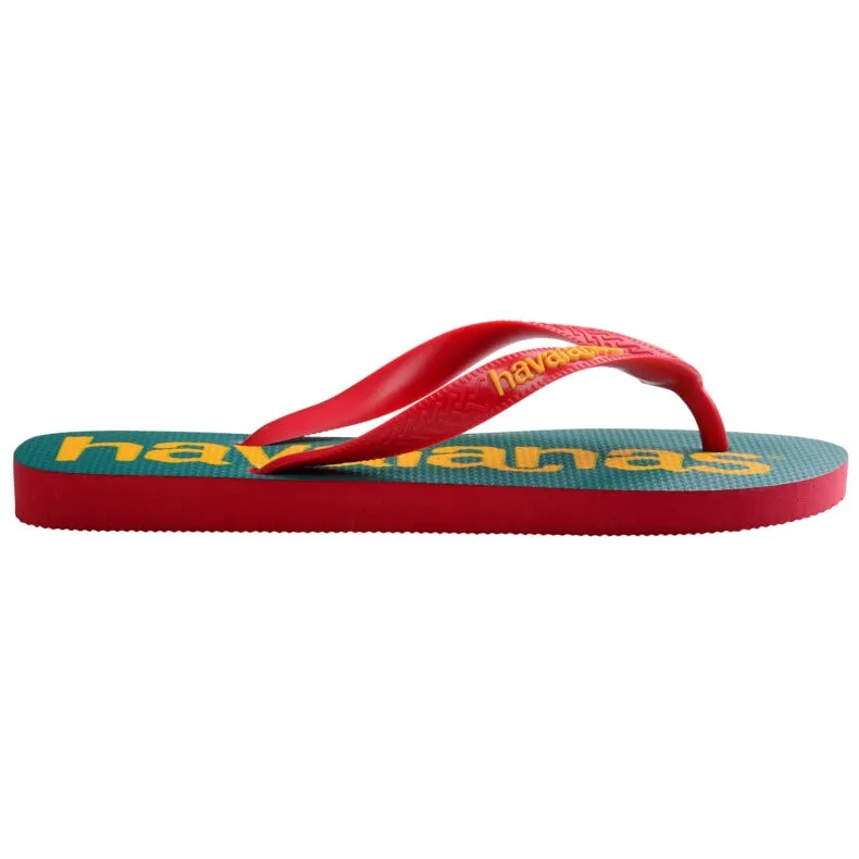HAVAIANAS TOP LOGOMANIA 2 - RUBY RED.RUBY RED Everyday Flip-flops Arch Support Hallux Rigidus