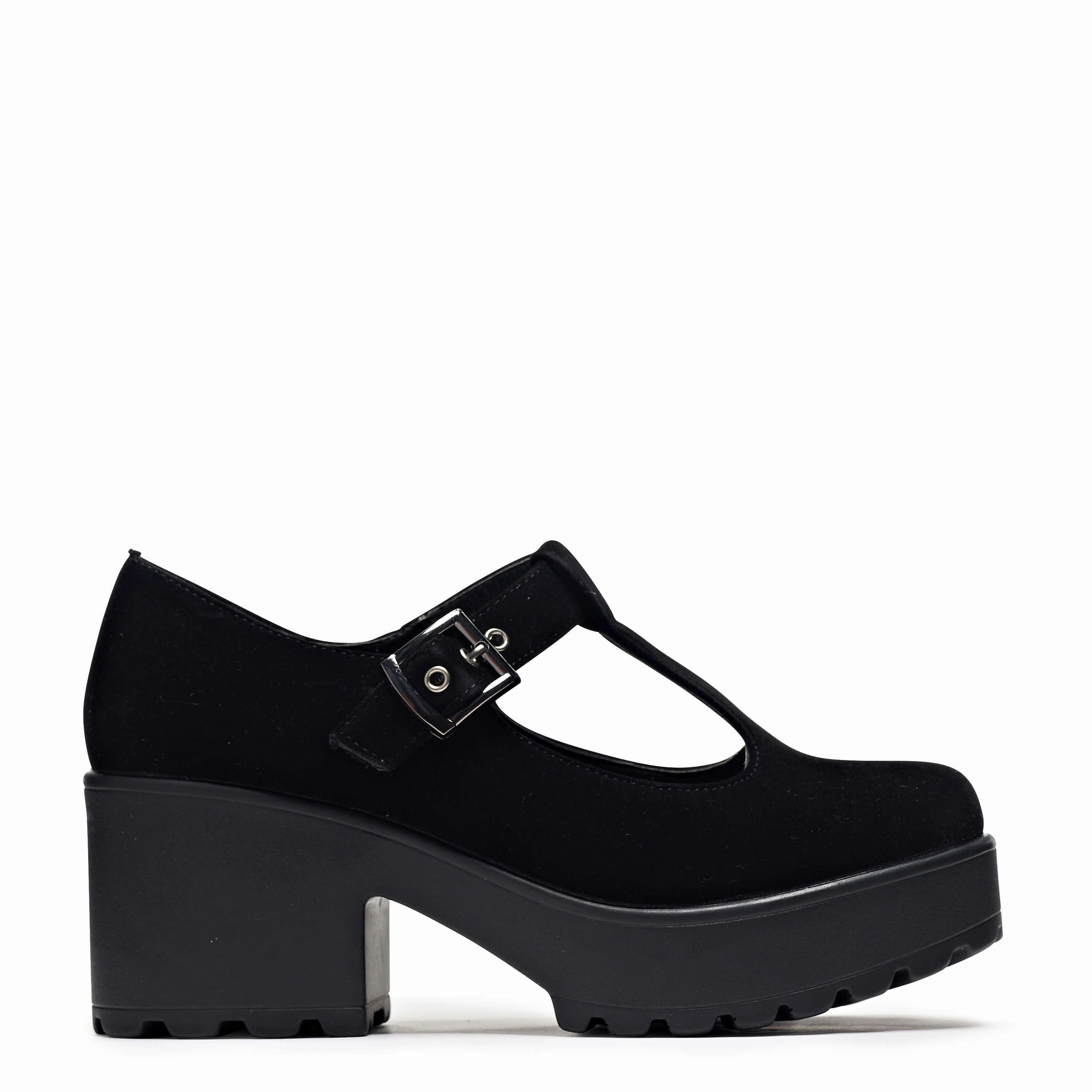 Sai Black Mary Jane Shoes 'Suede Edition' Mary Jane High Heel Shoes Suede